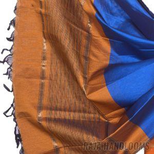 3PC Pochampally Ikat / Ikkat Handloom Cotton Silk Unstitched Dress Material Set for Women - AL002