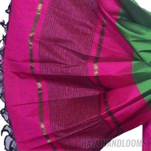 3PC Pochampally Ikat / Ikkat Handloom Cotton Silk Unstitched Dress Material Set for Women - AL005