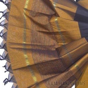 3PC Pochampally Ikat / Ikkat Handloom Cotton Silk Unstitched Dress Material Set for Women - PE004