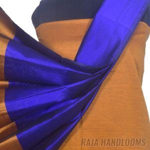 3PC Pochampally Ikat / Ikkat Handloom Cotton Silk Unstitched Dress Material Set for Women - PE007