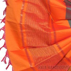3PC Pochampally Ikat / Ikkat Handloom Cotton Silk Unstitched Dress Material Set for Women - DA006