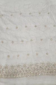 Traditional Embroidered Chanderi Fabric