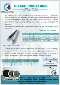 Silicon Fine Bubble Diffuser