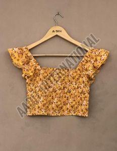 Beach Wear Printed Skirt Top Set
