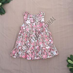 Casual Wear Girls Cotton Frock