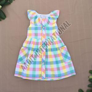 Girls Cotton Pocket Frock