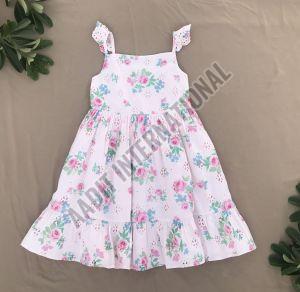 Girls Floral Printed Frock