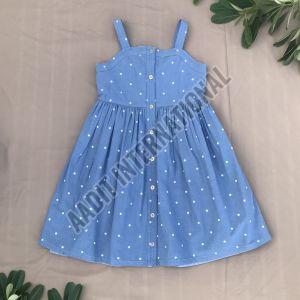 Girls Polka Dot Cotton Frock