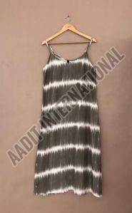 Knee Length Beach Tie Dye Dress