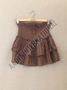 Ladies Cotton Beach Mini Skirt