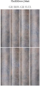 75x300 mm Ceramic Iris Matt Tiles
