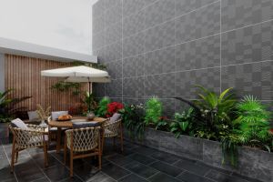 Neptune Graphite Bricks Luxury Ceramic Tiles