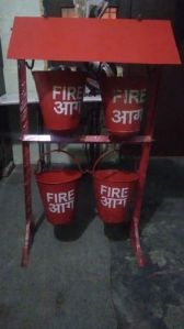 Mild Steel Fire Bucket With Stand