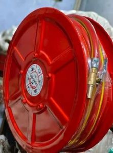 Red Fire Hose Reel Drum