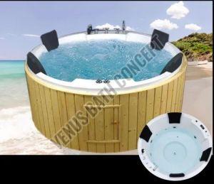 4 Seater Round Acrylic Jacuzzi Bathtub