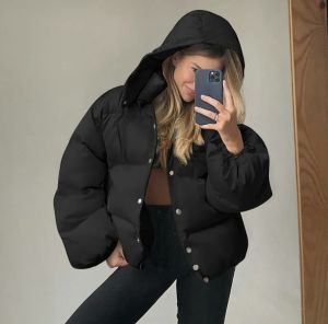 Womens Black Puffer Jacket