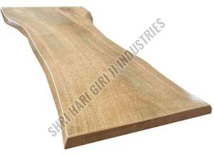 Wooden Live Edge Console Table