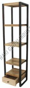 5 Shelves Wooden Bookshelf
