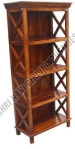 4 Shelves Wooden Bookshelf