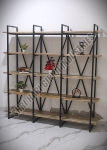 WOODEN BOOK SHELF & RACK FOLDING DESIGNRE