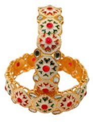 Ladies Golden Stone Work Metal Bangle