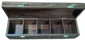 5 Compartment Wooden Spice Box