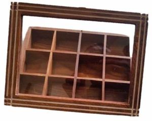 12 Compartment Wooden Spice Box