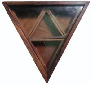 Wooden Triangle Spice Box