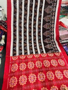Ladies Double Shade Sambalpuri Pure Cotton Saree