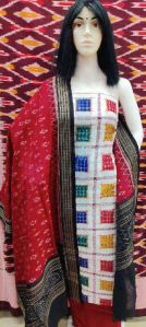 Ladies Multicolor Sambalpuri Unstitched Suit