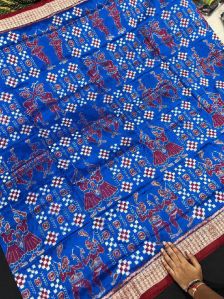 Ladies Party Wear Sambalpuri Original Silk Saree