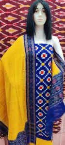 Ladies Party Wear Sambalpuri Unstitched Suit