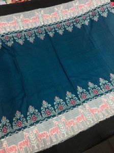 Ladies Printed Handloom Cotton Saree