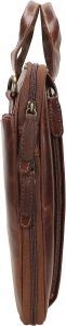 Mens Oil Pull Up Hunter Leather Messenger Bag