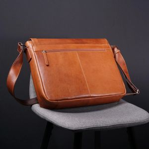 Ladies Genuine Buffalo Waxy Leather Crossbody Sling Bag