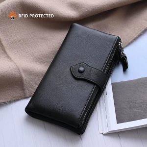 Ladies Cow Nappa Leather Trendy Clutch Wallet