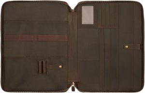 Genuine Leather Unisex Portfolio Bag