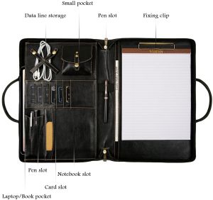 Buffalo Waxy Leather Unisex Portfolio Bag