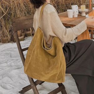 ladies suede leather shoulder hobo bag