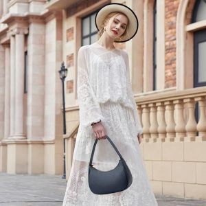 ladies black leather shoulder hobo bag