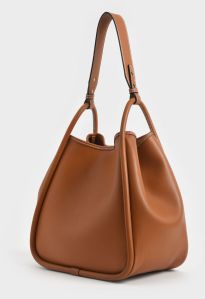 ladies high quality flat dd leather handbag