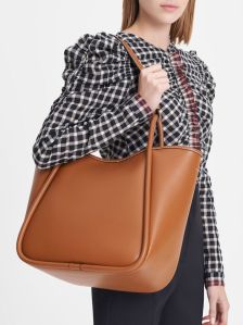 ladies high quality flat dd leather handbag