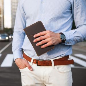 Genuine Cow Hunter Leather Multi Compartment Travel Wallet