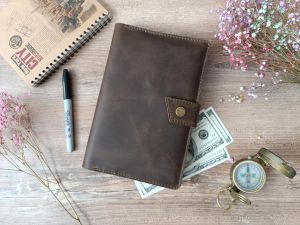 Cow Hunter Leather Multi Compartment Organizer Travel Wallet