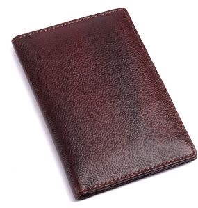 Cow Leather Organizer Bi-Fold Travel Wallet