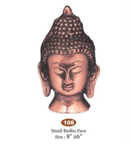 Brass Buddha Face Statue