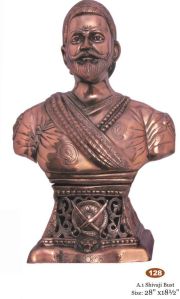 Brass Chattrapati Shivaji Maharaj Statue