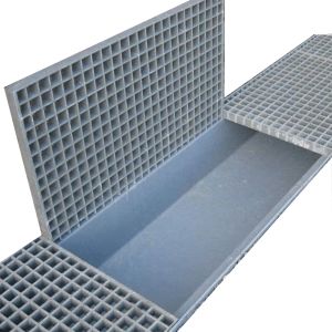 Rain water gutter with Grating cover