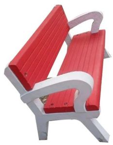 R Type Red RCC Garden Bench
