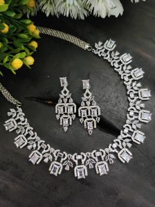 American Diamond Necklace Set